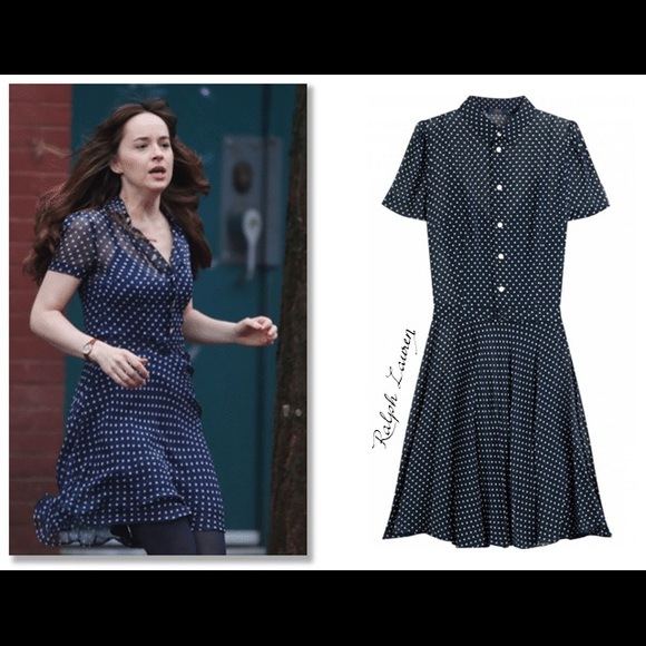 polo ralph lauren polka dot dress